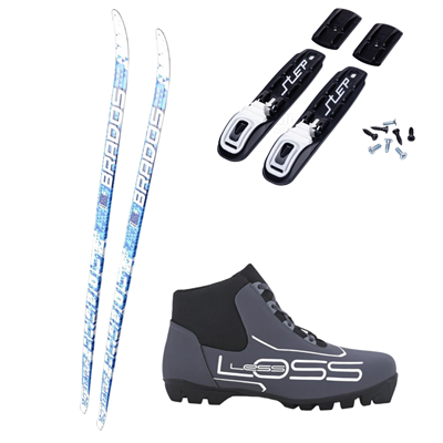 Běžecké lyže Brados step XT + vázání NNN step basic + boty Spine RS Loss 
